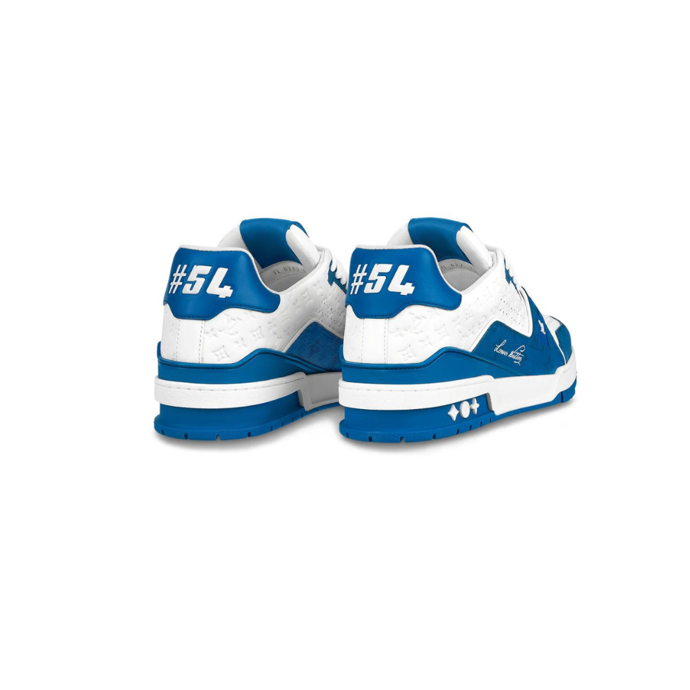 LOUIS VUITTON LV TRAINER '54' WHITE BLUE SNEAKER – Digital-Shoppers