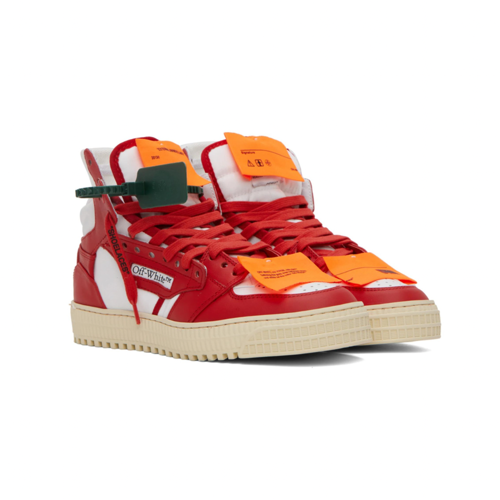 OFF-WHITE Red & White 3.0 Off Court Sneakers