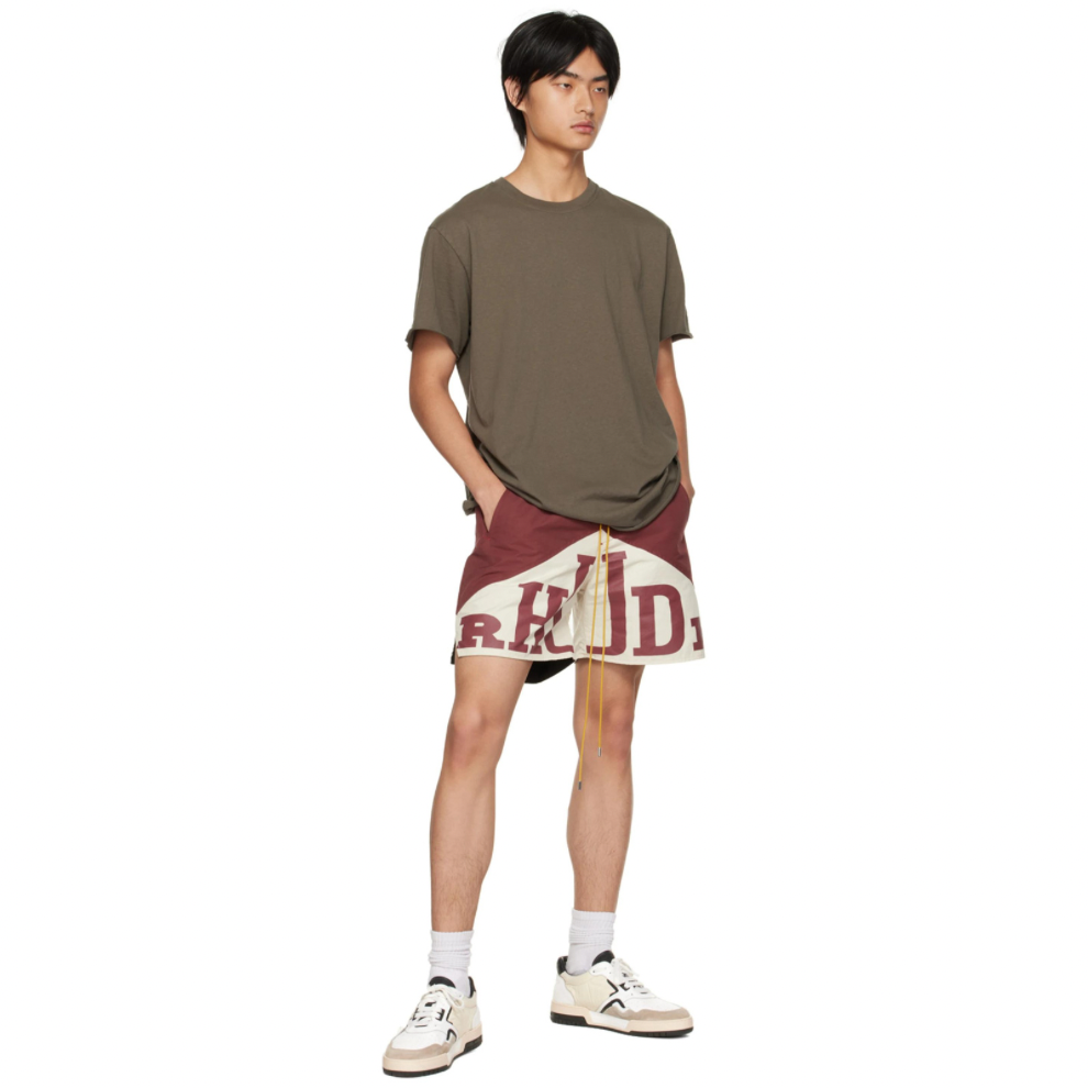 RHUDE Burgundy Yachting Shorts