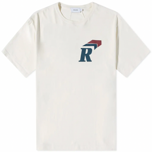 RHUDE LOGO TEE VINTAGE WHITE
