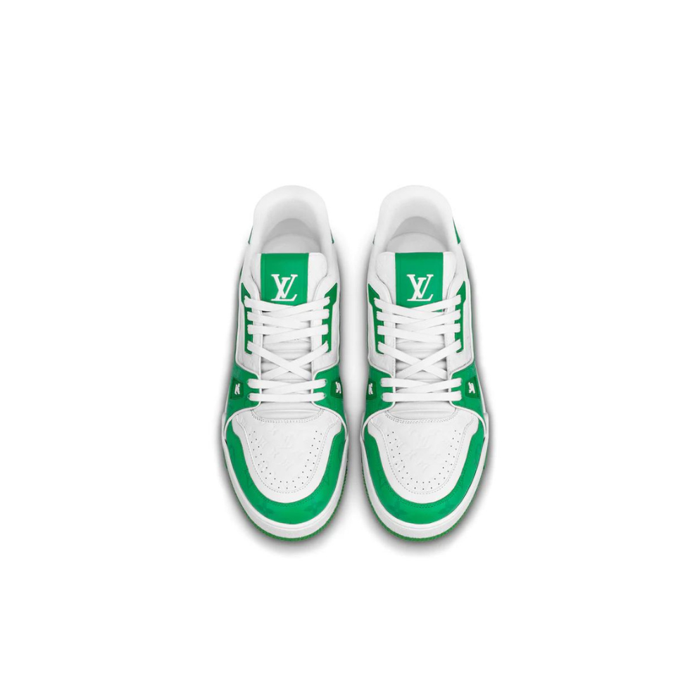 LOUIS VUITTON LV TRAINER '54' WHITE GREEN SNEAKER