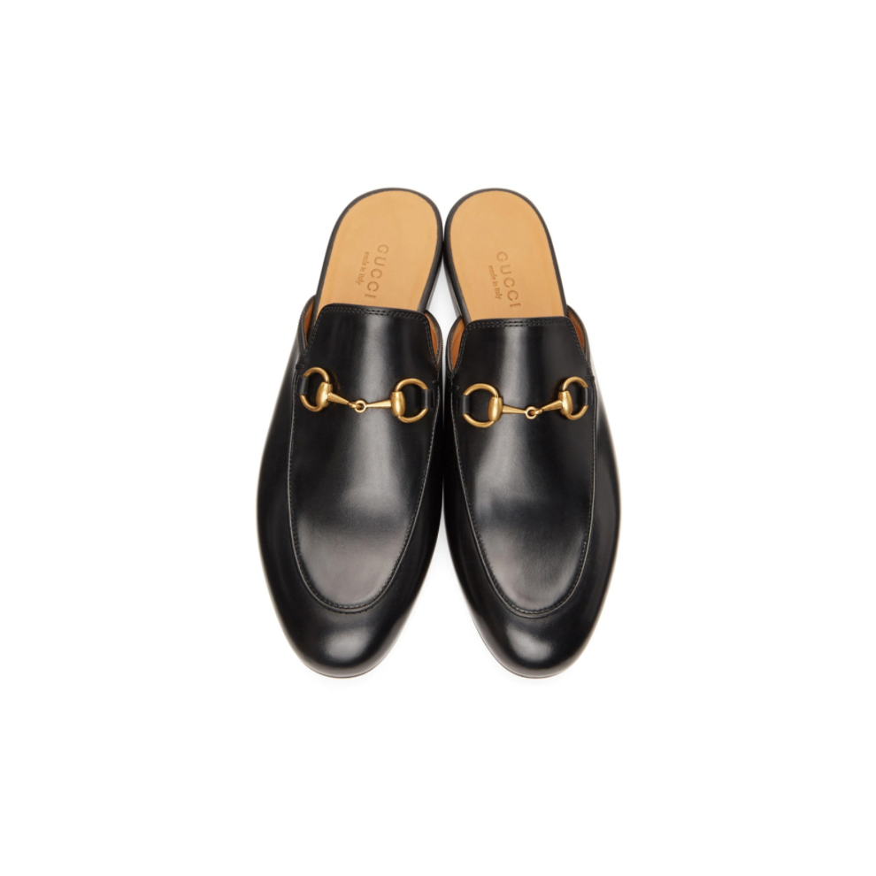 GUCCI Black Princetown Classic Loafers