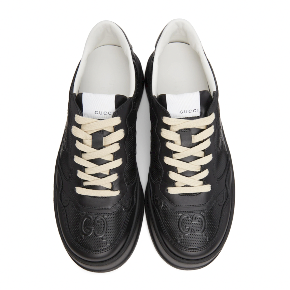 GUCCI Black GG Embossed Sneakers