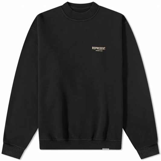 REPRESENT OWNERS CLUB CREW SWEAT OFF BLACK