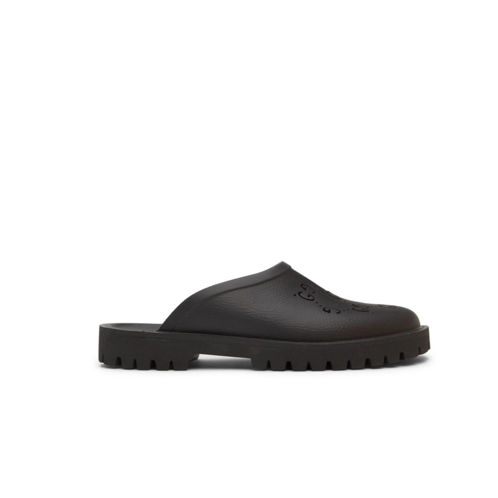 GUCCI Black GG Slippers
