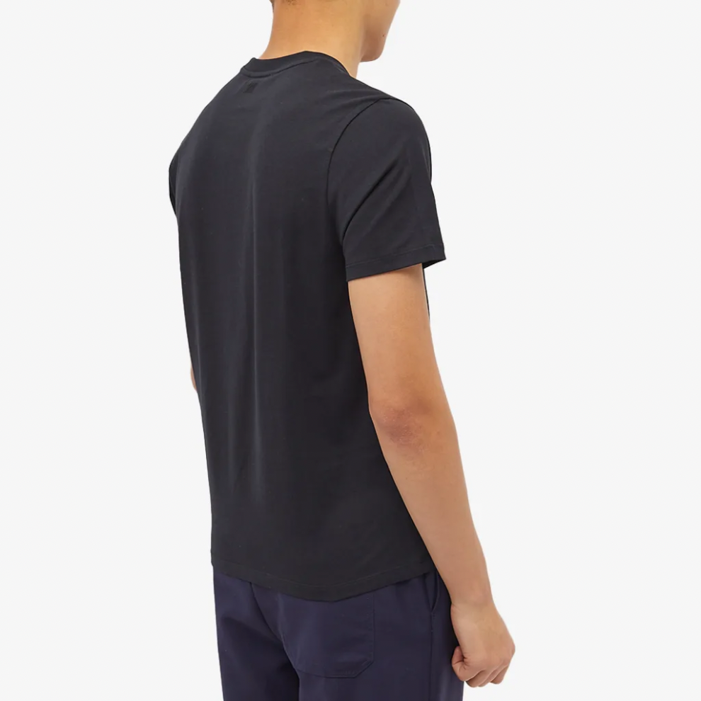 AMI SMALL A HEART TEE BLACK
