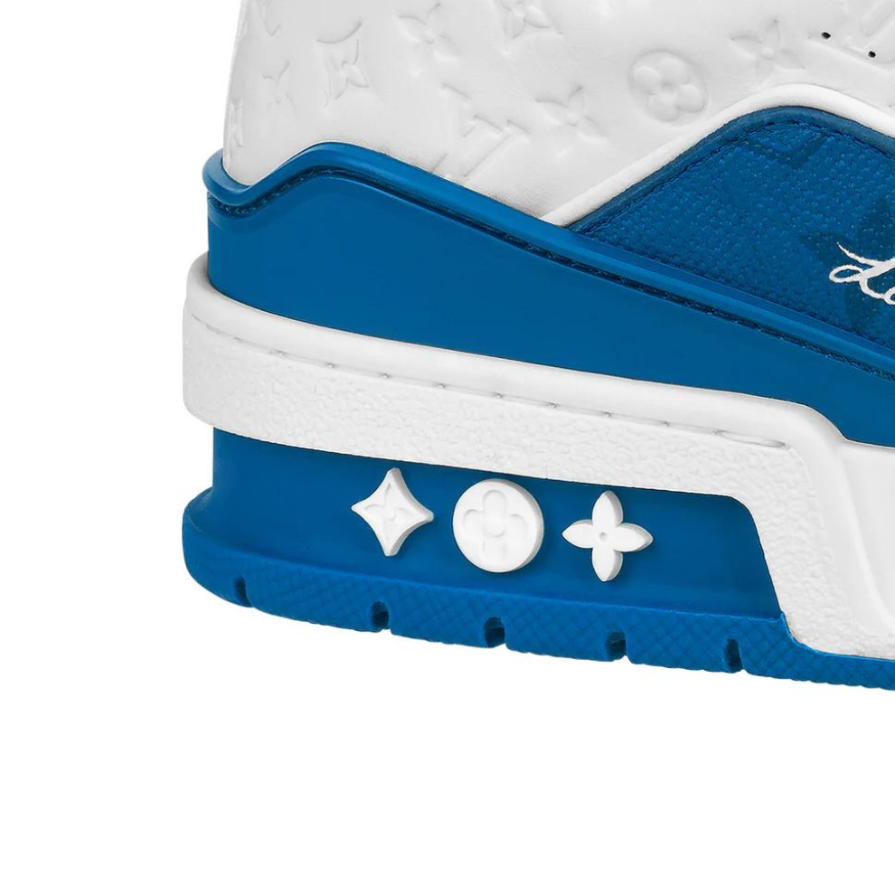 LOUIS VUITTON LV TRAINER 54 WHITE BLUE SNEAKER