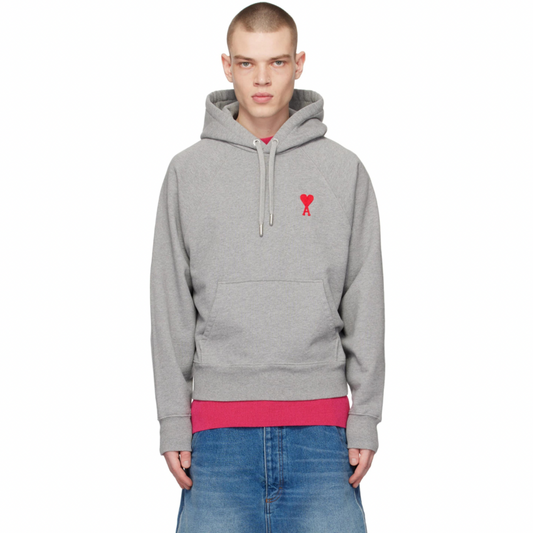AMI ALEXANDRE MATTIUSSI Gray Ami de Cœur Hoodie