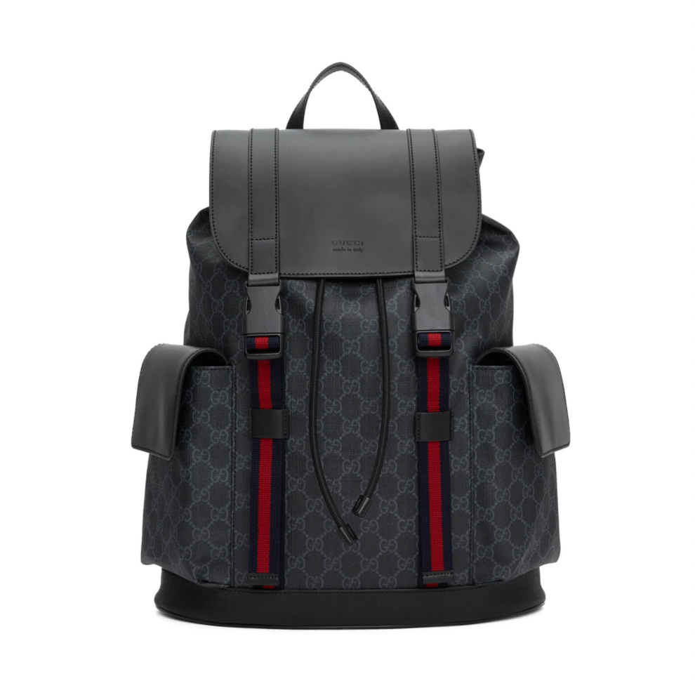 GUCCI Black Soft GG Supreme Backpack