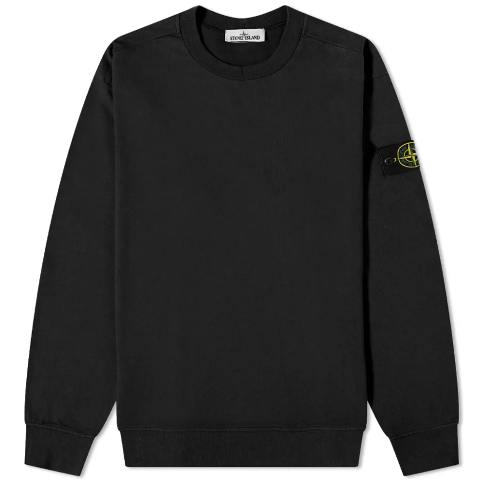 STONE ISLAND LIGHTWEIGHT CREW SWEAT BLACK