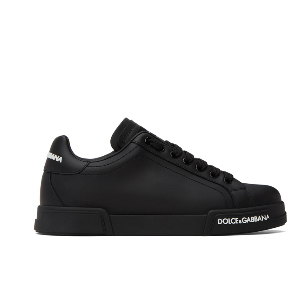 DOLCE & GABBANA Black Portofino Sneakers