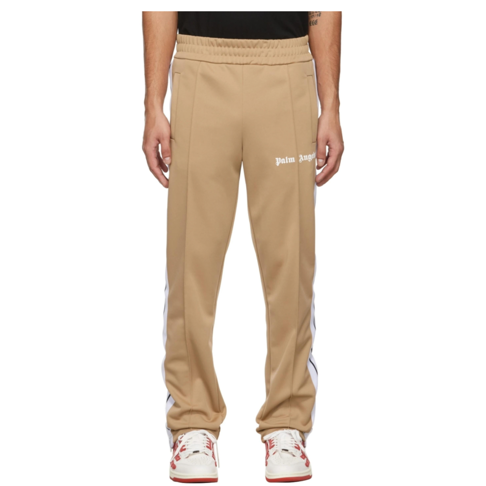 PALM ANGELS Beige Classic Track Pants