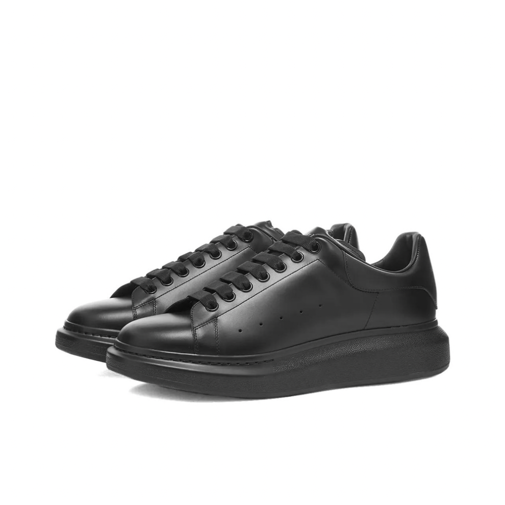 ALEXANDER MCQUEEN WEDGE SOLE SNEAKER TRIPLE BLACK