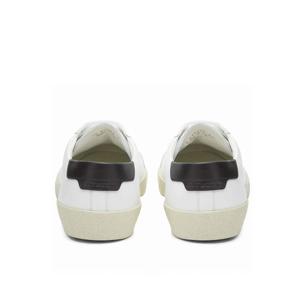 SAINT LAURENT SL-06 COURT SIGNATURE SNEAKER WHITE