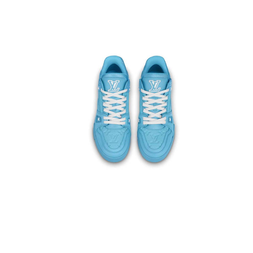 lv trainers light blue
