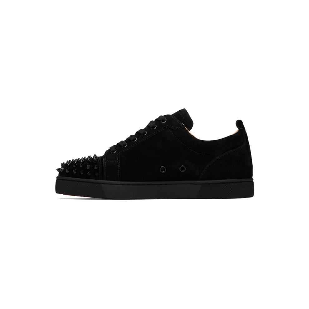 Christian Louboutin Black Louis Spikes Sneakers