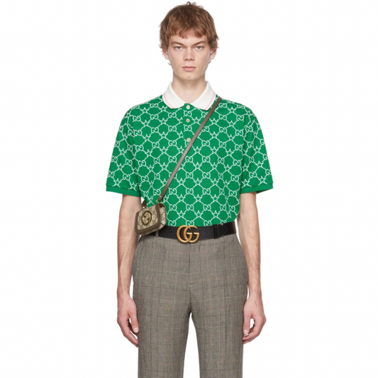 GUCCI Green GG Polo