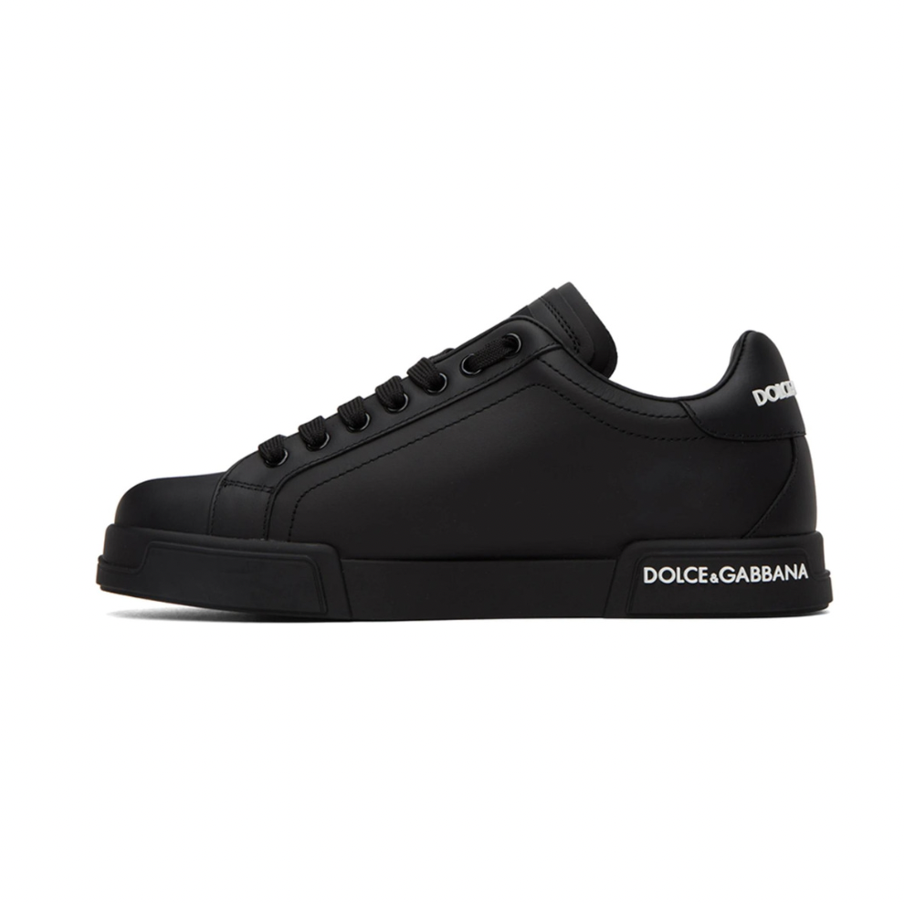DOLCE & GABBANA Black Portofino Sneakers
