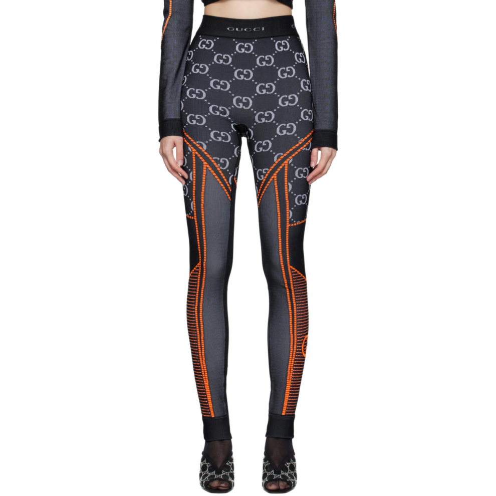 GUCCI Black GG Leggings