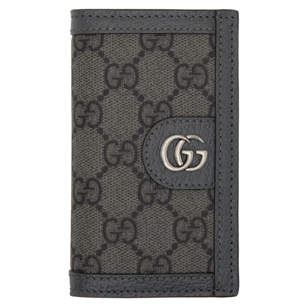 GUCCI Gray Ophidia Card Holder