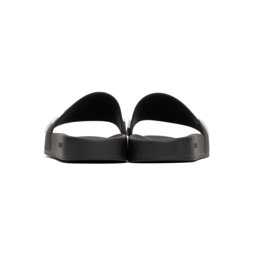 AMIRI Black Logo Pool Slides